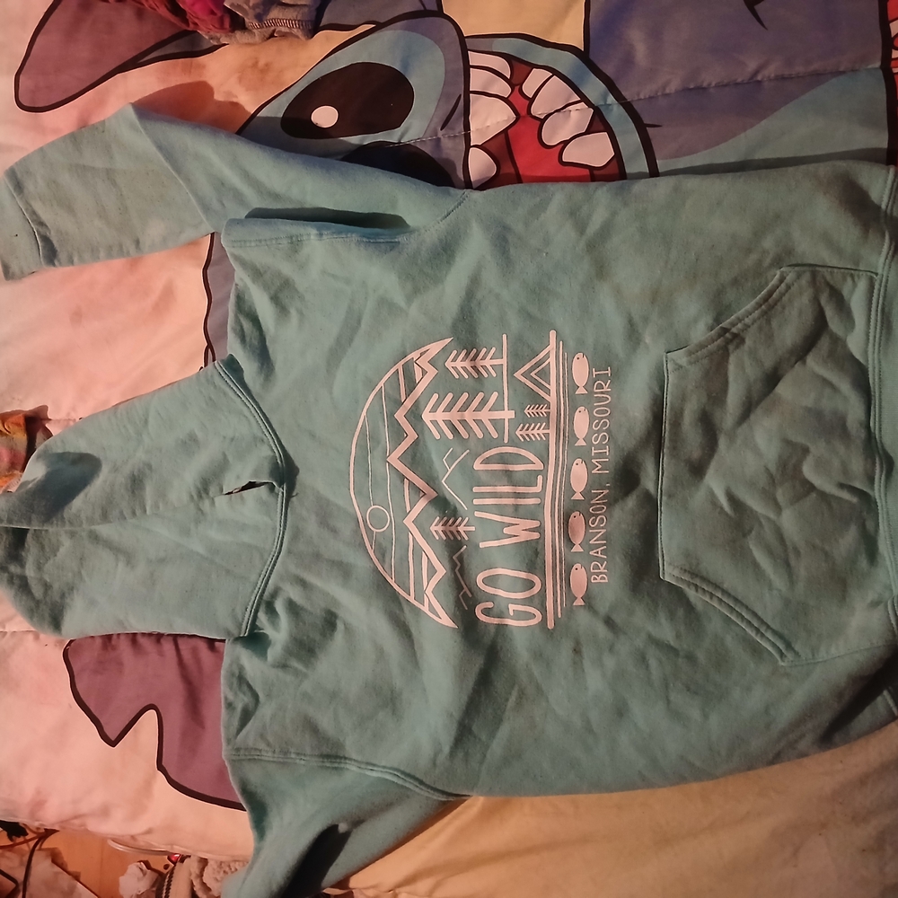 Teal 'Go Wild' Hoodie